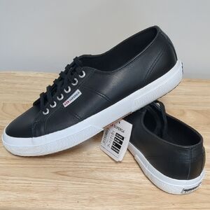 Superga Woman's Classic Black Sneakers